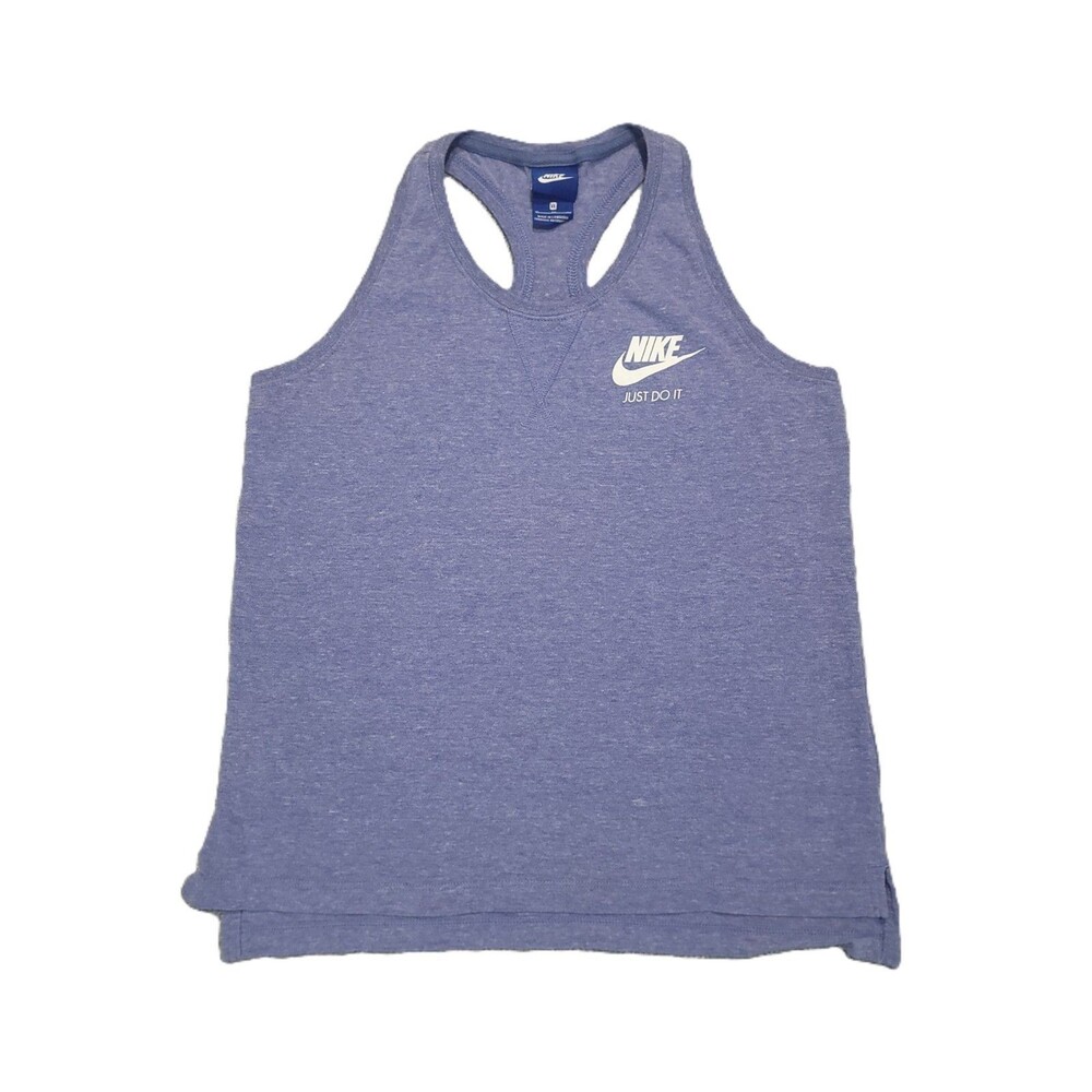 Nike Tank Top Girls XL Purple Racerback Logo Top Athletic Gym Running